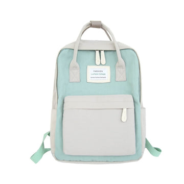 Women Canvas Backpacks Candy Color Waterproof School Bags for Teenagers Girls Big Cute Laptop Backpack Patchwork Kawaii Backpack